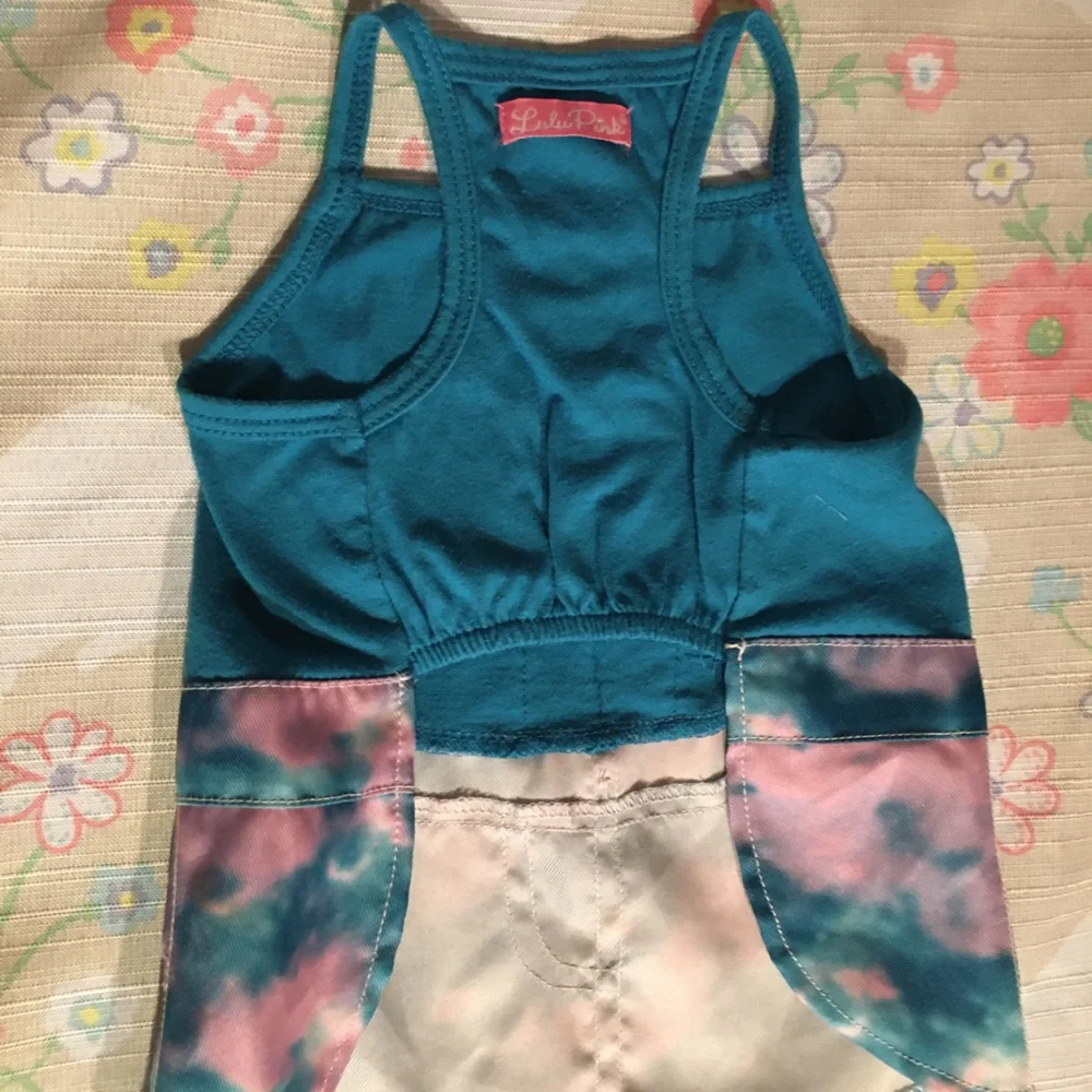 🐶🐾 Fur baby Tie dye denim look dress